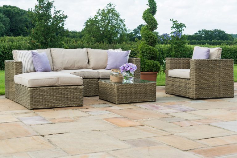 Maze Rattan Winchester Chaise Sofa Set Cheshire Sandstone Supplies