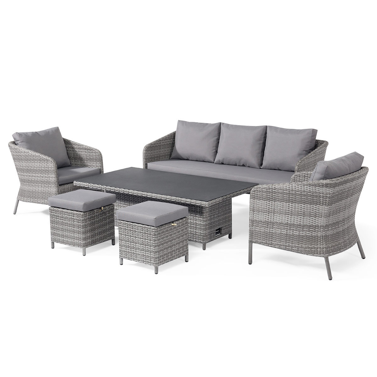 MAZE RATTAN - Santorini Sofa Dining Set with Rising Table | Cheshire ...